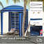 Cabanon d'extérieur portatif avec parasol Outsunny
