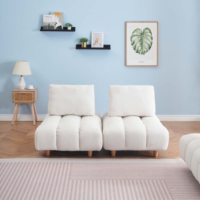 60 pouces de long, tissu de canapé en peluche, avec des sièges spacieux et confortables, pour le salon de bureau, beige