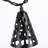 Decorative 10-Count Black Metal Die-Cut String Lights – 6-Foot Indoor/Outdoor Industrial-Style Lighting with 10 Clear Mini Bulbs