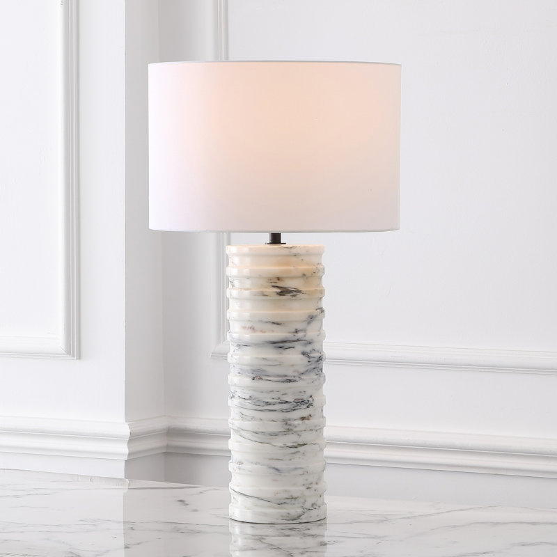 Gizelle Round Marble Table Lamp