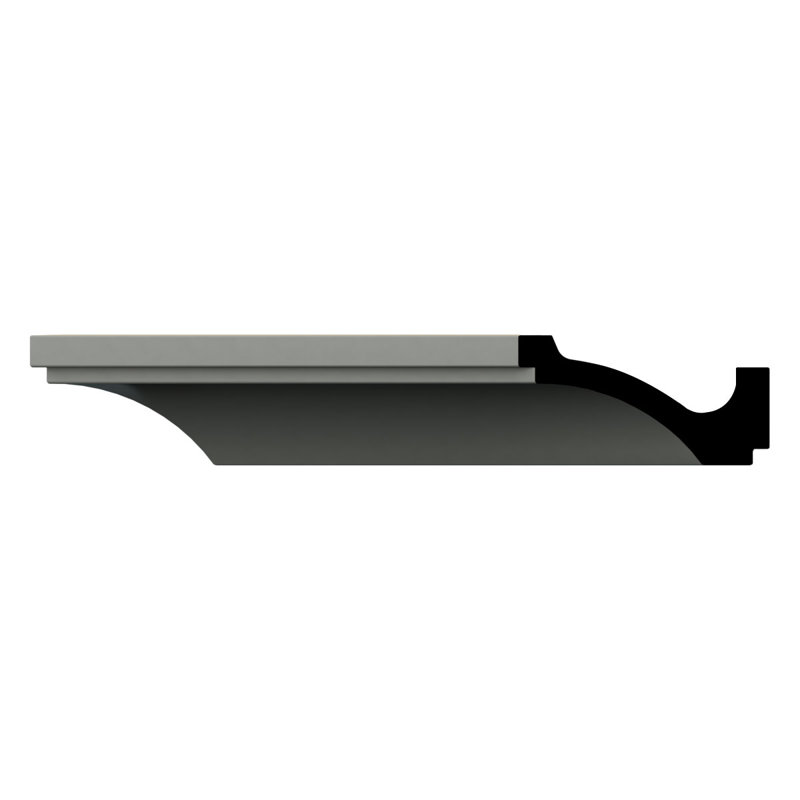 Arlene 6.5" Wide Unfinished Polyurethane Crown Moulding