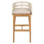 Ensemble de 2 tabourets de bar en bois avec corde Laguna