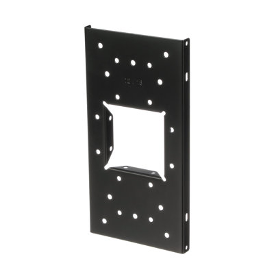 Galvanized Steel Mailbox Mounting Board, Black