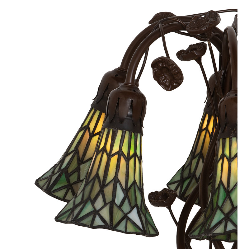 Meyda Tiffany & Stained Glass Table Lamp, Green