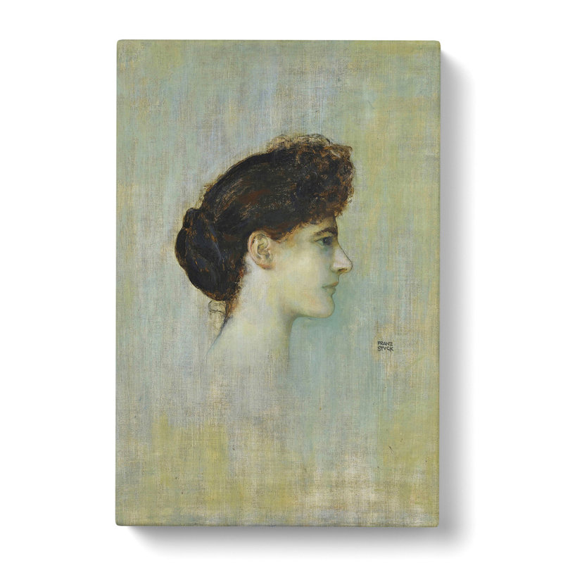 Portrait Of A Woman by Franz Von Stuck - Wrapped Canvas Painting, 76cm H x 50cm W x 3cm D