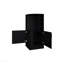 Armoire de rangement d'angle avec porte-bouteilles et tablette ouverte-768807327