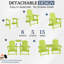 Chaise Adirondack d'extérieur pour 2 personnes-630254502