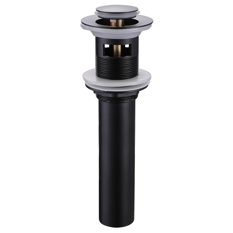 Pop-Up Drain Stopper Bathroom Sink Drain With Overflow