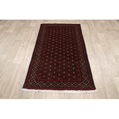 One-of-a-Kind 2'10" X 4'11" New Age Wool Area Rug in Brown