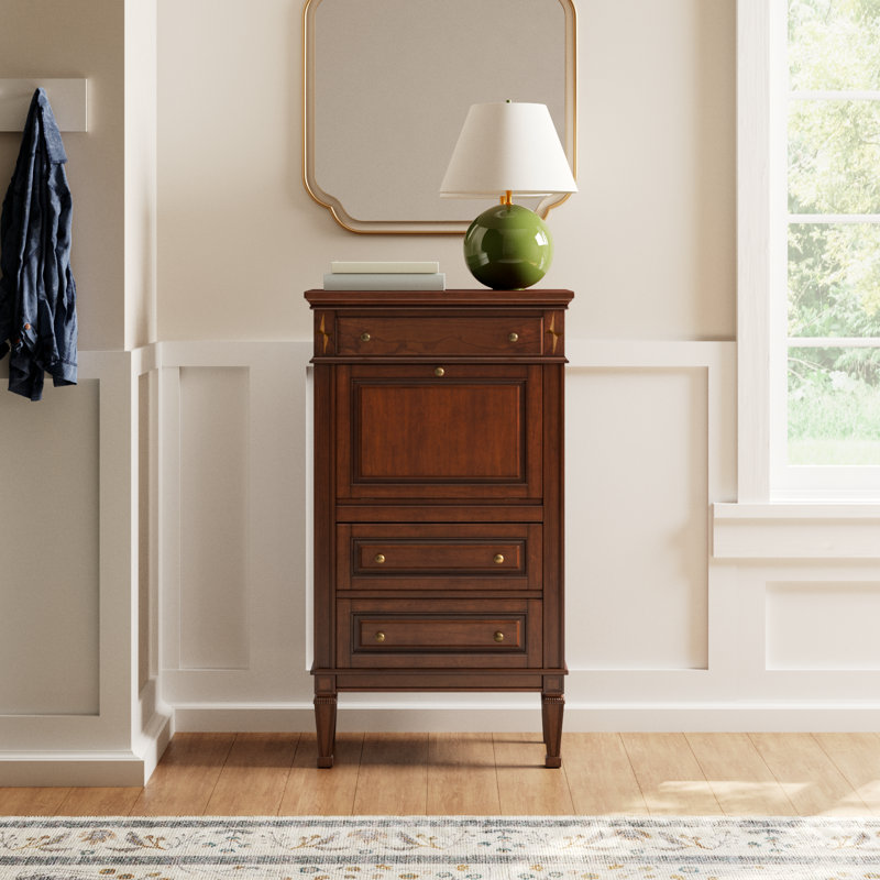 Valmont 1 - Door Accent Cabinet, Dark Brown