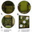 «Green Stones Tiles I» - art mural en métal abstrait-976368887