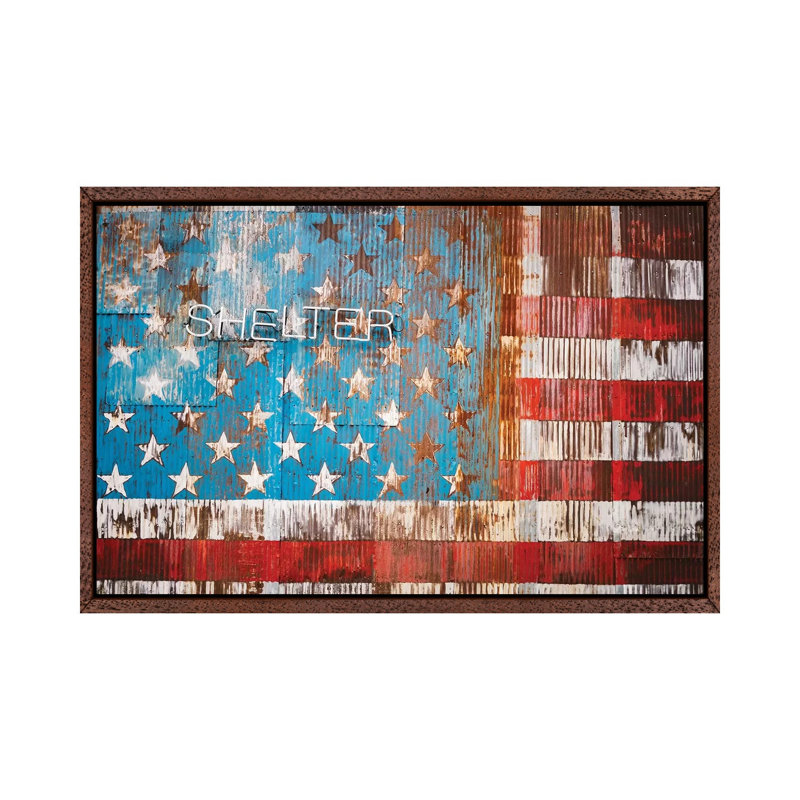 Brooklyn Shelter by Bethany Young - Print on Canvas, Classic Brown Wood Framed, 45.72cm H x 66.04cm W x 3.81cm D