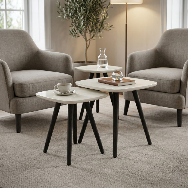 Ensemble de 3 tables gigognes Modern Modern