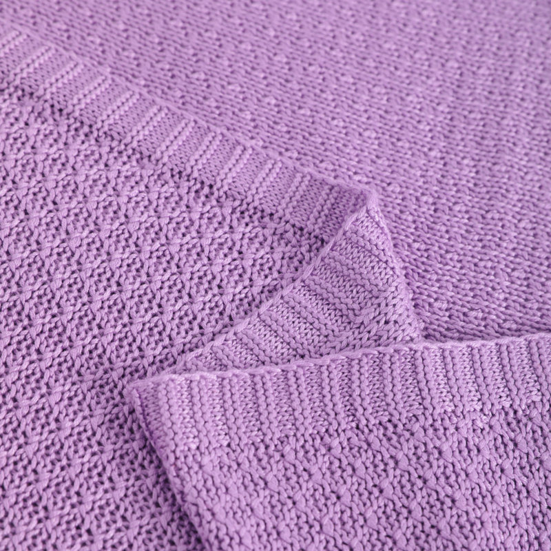  Couverture torsadée, Mauve clair