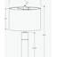 Lighting, 28 po, lampe de table, métal noir, abat-jour noir, contemporain-682313854-682313855