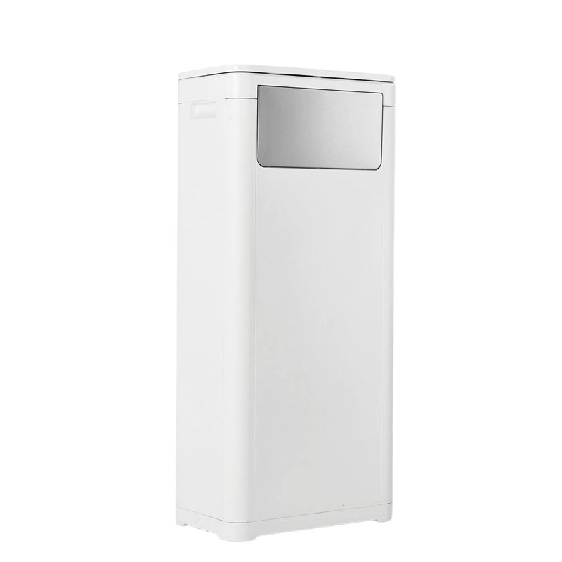 Plastic Touch Top Waste Bin, 25, White