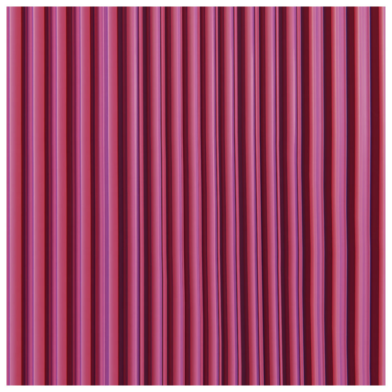 Tapis de bain rouge à rayures verticales, 34in W x 21in L