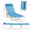 Ensemble de chaises longues inclinables 71,75 po Otillie-1166255463