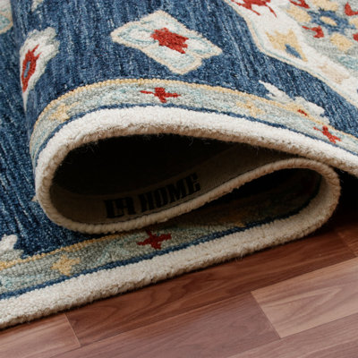Tapis en laine avec envers antidérapant