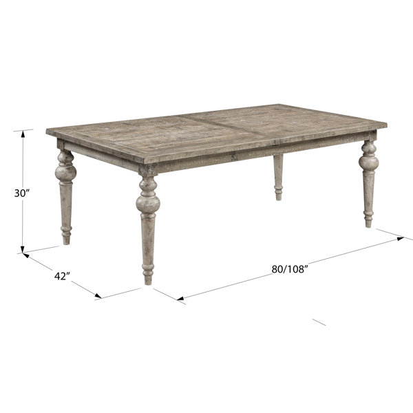 Three Posts Clintwood Extendable Solid Wood Dining Table & Reviews ...