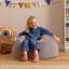 Kids Kingston Faux Fur Classic Bean Bag and Reading Pillow Set-118758446