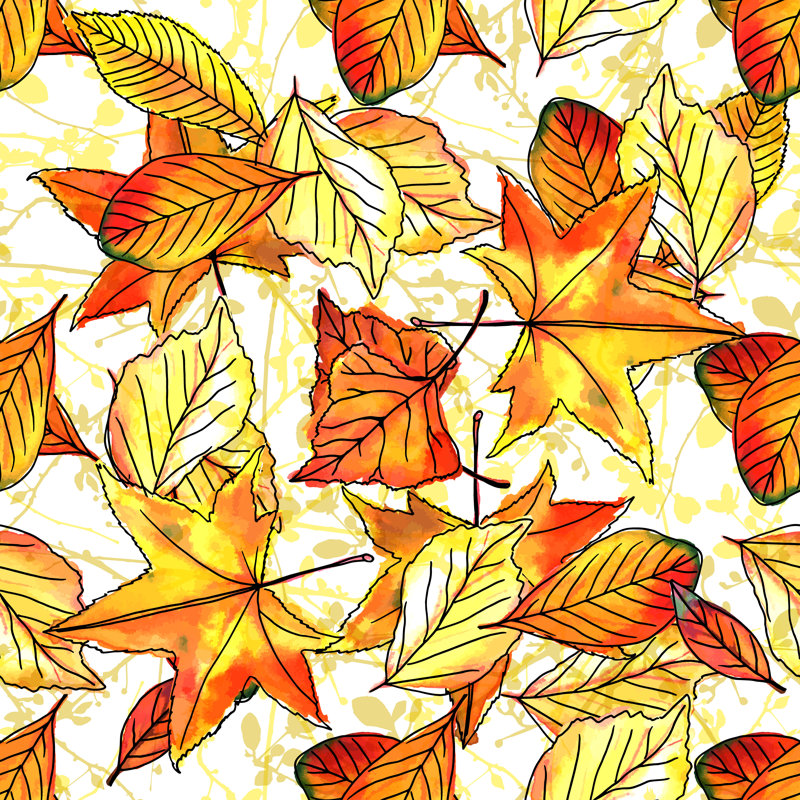 «Calyx Autumn Leaves», impression sur toile, H 12 po x l 12 po x P 1,25 po
