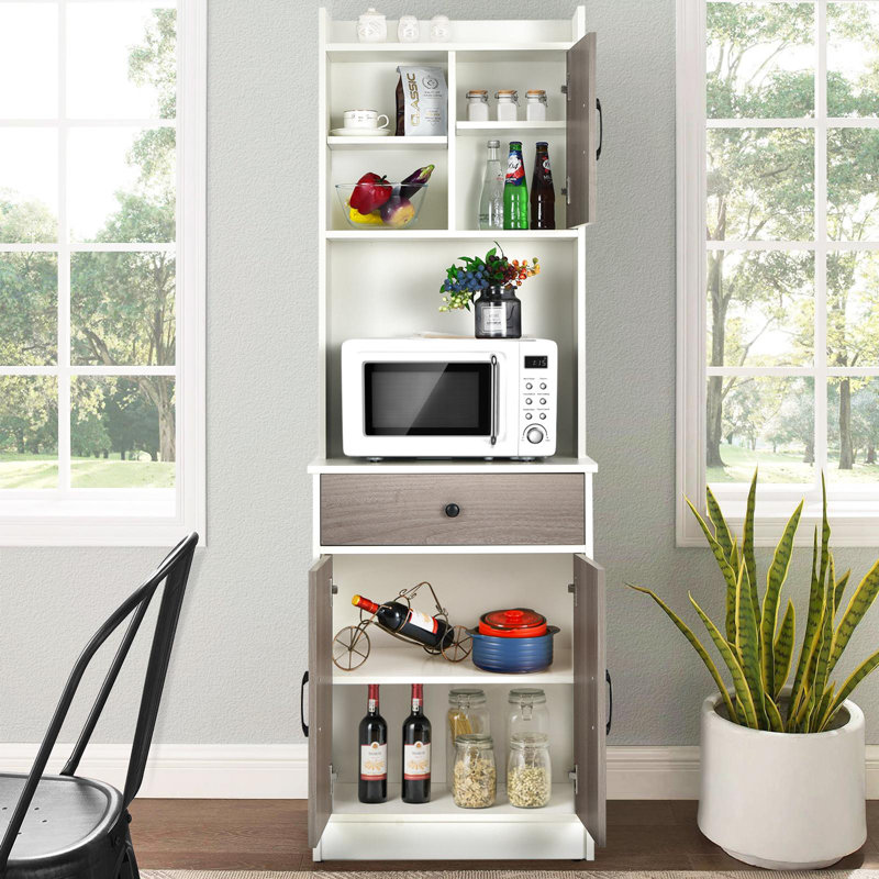 Keila 71'' Kitchen Pantry, White