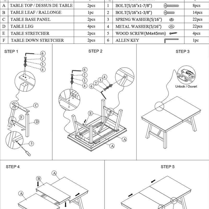 Civale Solid Wood Dining Table