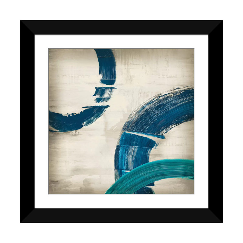 « halcyon ii », impression sur toile, H 16 po x l 16 po x P 1 po, Papier d'art encadré noir, Blanc