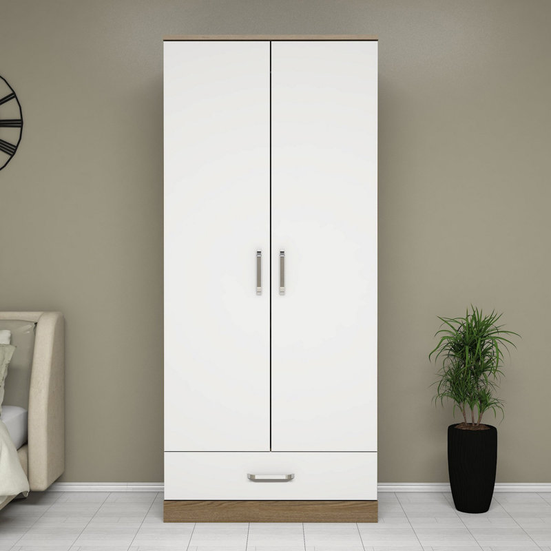 Armoire Pays-Bas, Brun / blanc