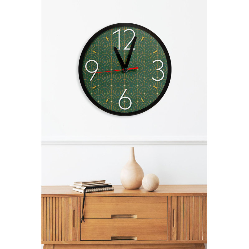Horloge décorative en panneau de fibres à densité moyenne