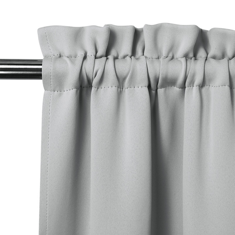 Kitchen Curtain, 66cm W x 91cm L, Grey