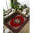 Guria Red/Brown/Burgundy Oriental Vintage Look Machine Printed Cotton Chenille Area Rug-790341690