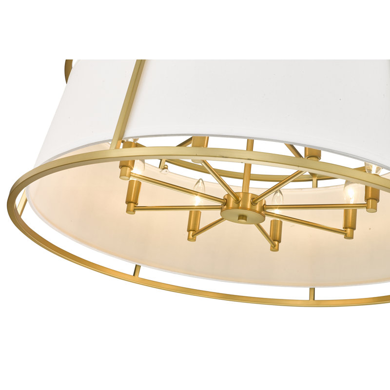 Luminaire suspendu tambour 8 lumières