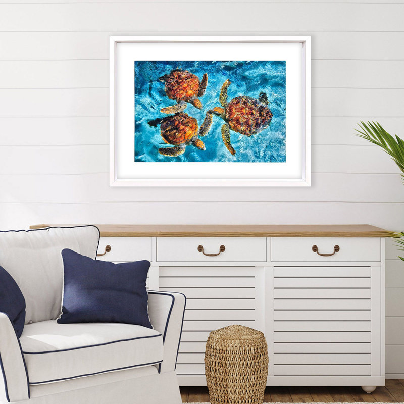 Ocean Turtles Framed Art