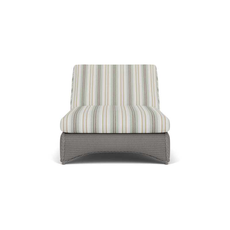 Universal Loom Accessories Outdoor Chaise Lounge, Jansen Eucalyptus, Pewter