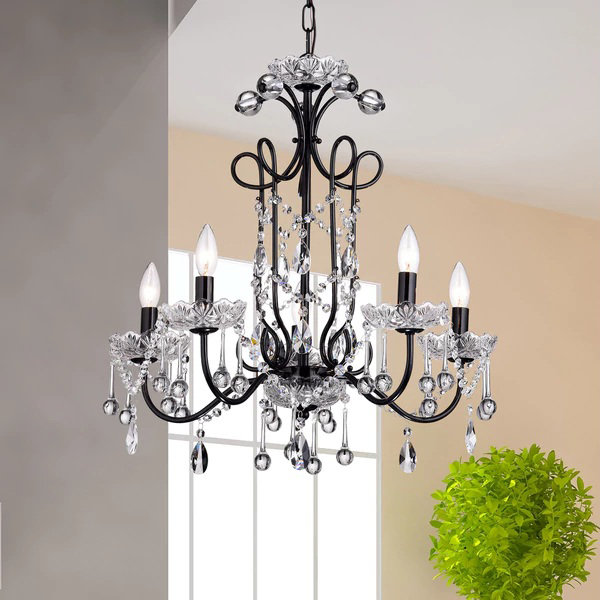 Lustre classique / traditionnel à 5 lumières de style bougie Scriven