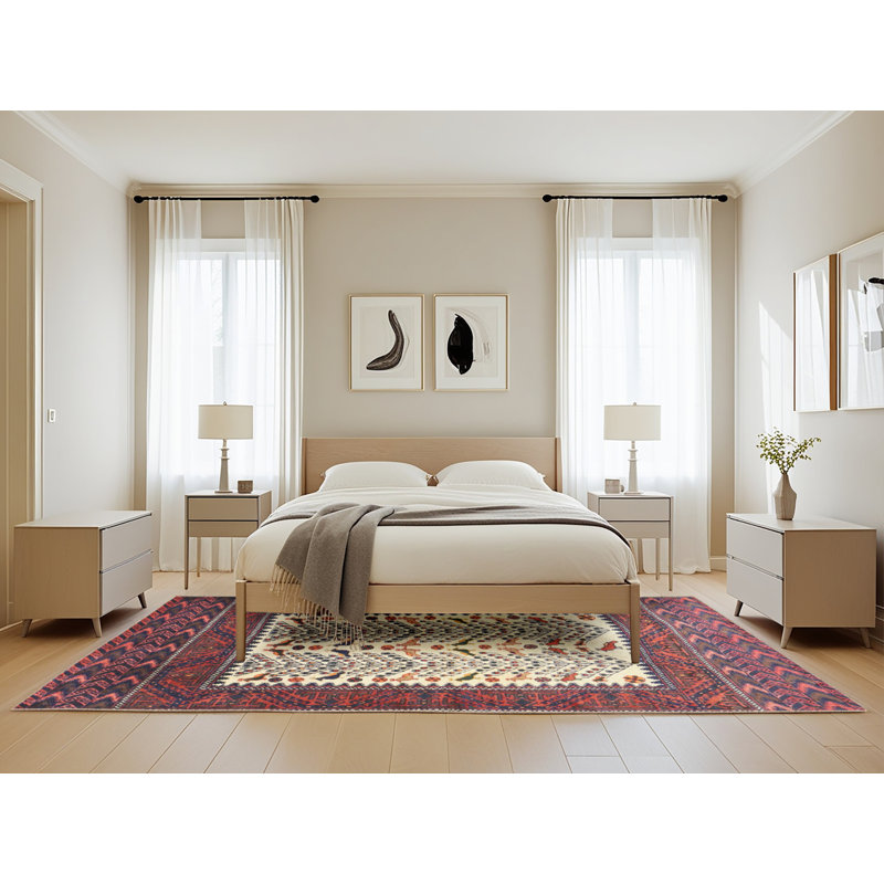 Tapis rouge à motif sud-ouest, Rectangle 5 pi x 8 pi