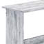 Bureau d'écriture avec bibliothèque, poste de travail d'angle en L blanc antique et gris neutre