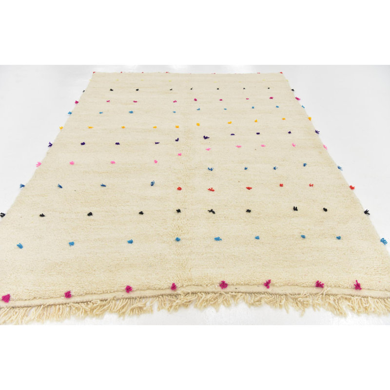 Tapis marocain ivoire