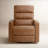 Mila 33" Genuine Leather Swivel Power Recliner-121439017