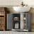 Modern Style Pedestal Sink Storage Cabinet-1294734358