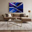 Hard Hard 39, art mural bleu sur toile-2063780953