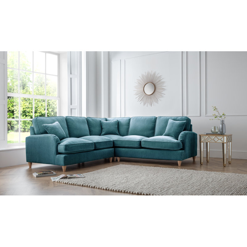 Galilee Corner Sofa, Emerald