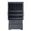 Garde-manger autoportant 40 po x 18 po x 72,6 po Farmhouse - 4 portes, plateaux coulissants, tiroirs, rangement pour moule à gâteau, gris-1314093224