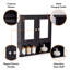 Shrewsbury Black Bathroom Mirror Cabinet