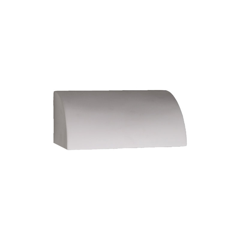 Ampoule DEL en céramique de 5 po de hauteur Charny, ampoule DEL incluse, Bisque blanche