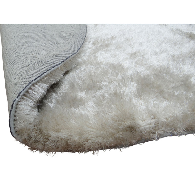Marina Solid Colour Hand Woven Shag Area Rug, Rectangle 171 x 242cm