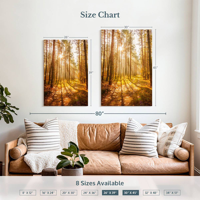 Alvord Autumn Forest Sun, 39" H x 26" W