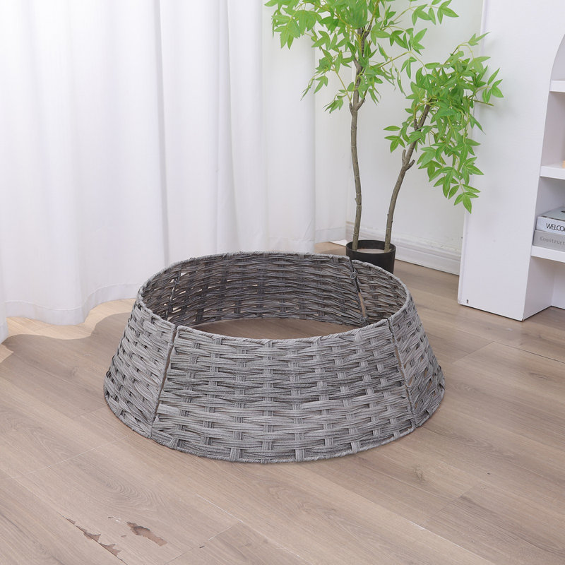 Adalee Polyethylene Tree Skirt, Grey